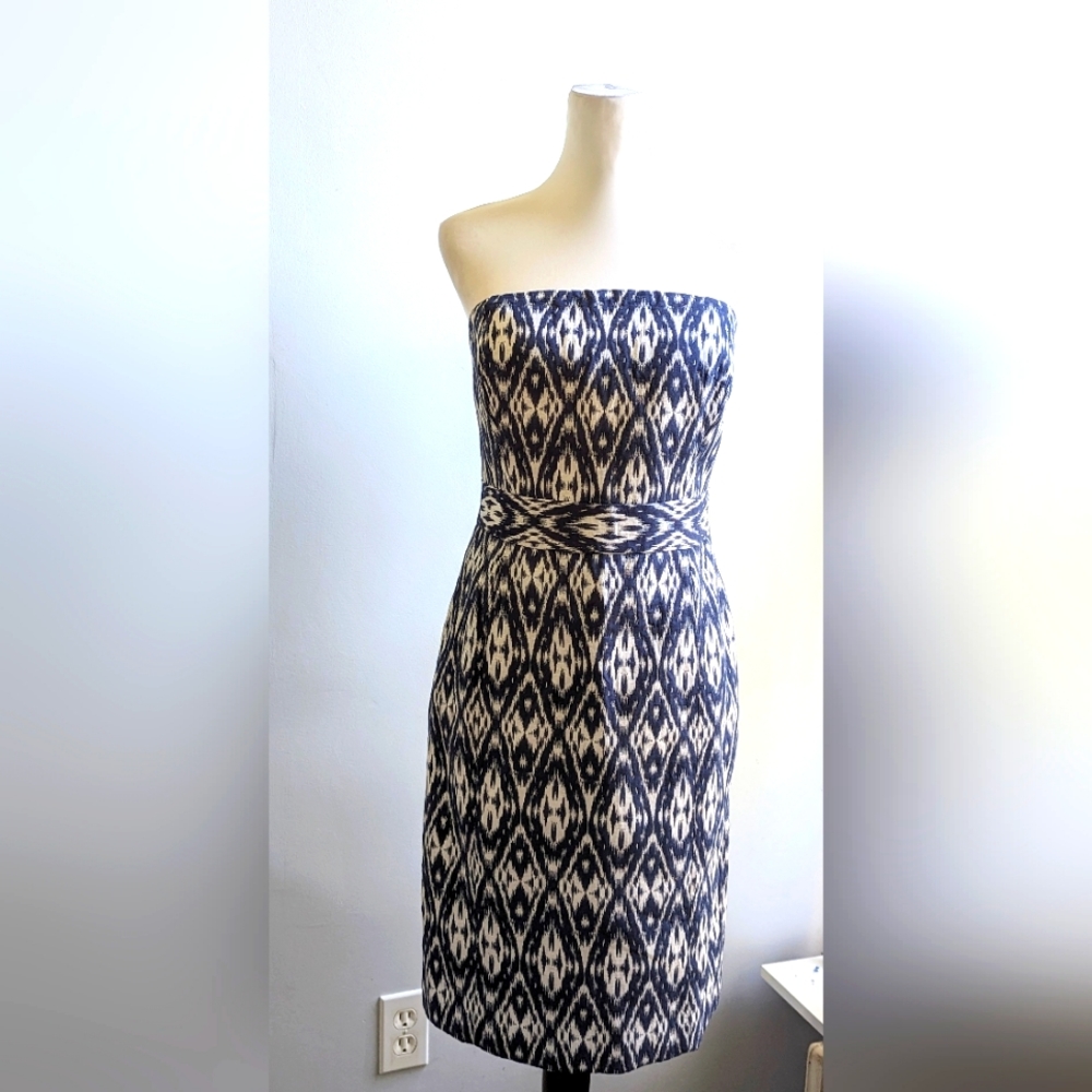 NWOT Banana Republic Ikat Strapless Dress Size 6